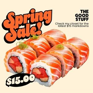 $15 SALE, BESTIES!!! Check my closet for markdowns! 🩷